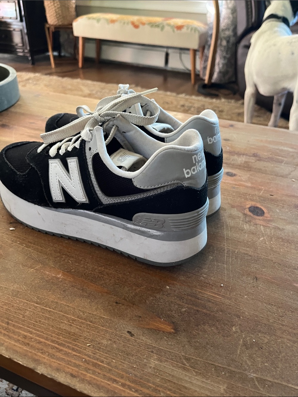 New Balance 574 Black & Gray Retro Runner Sneakers